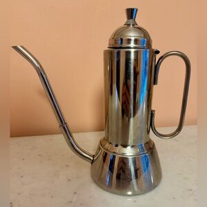 Vintage Stainless Steel Inox Oil Cruet, Made in Italy